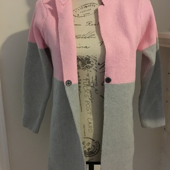 Color Block Long Cardigan Sweater NWOT - Picture 2 of 3